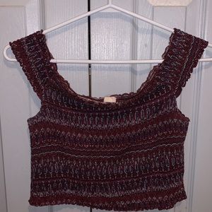 Garage cropped off the shoulder top